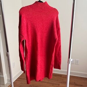 Impressions Deep Red Turtleneck Sweater